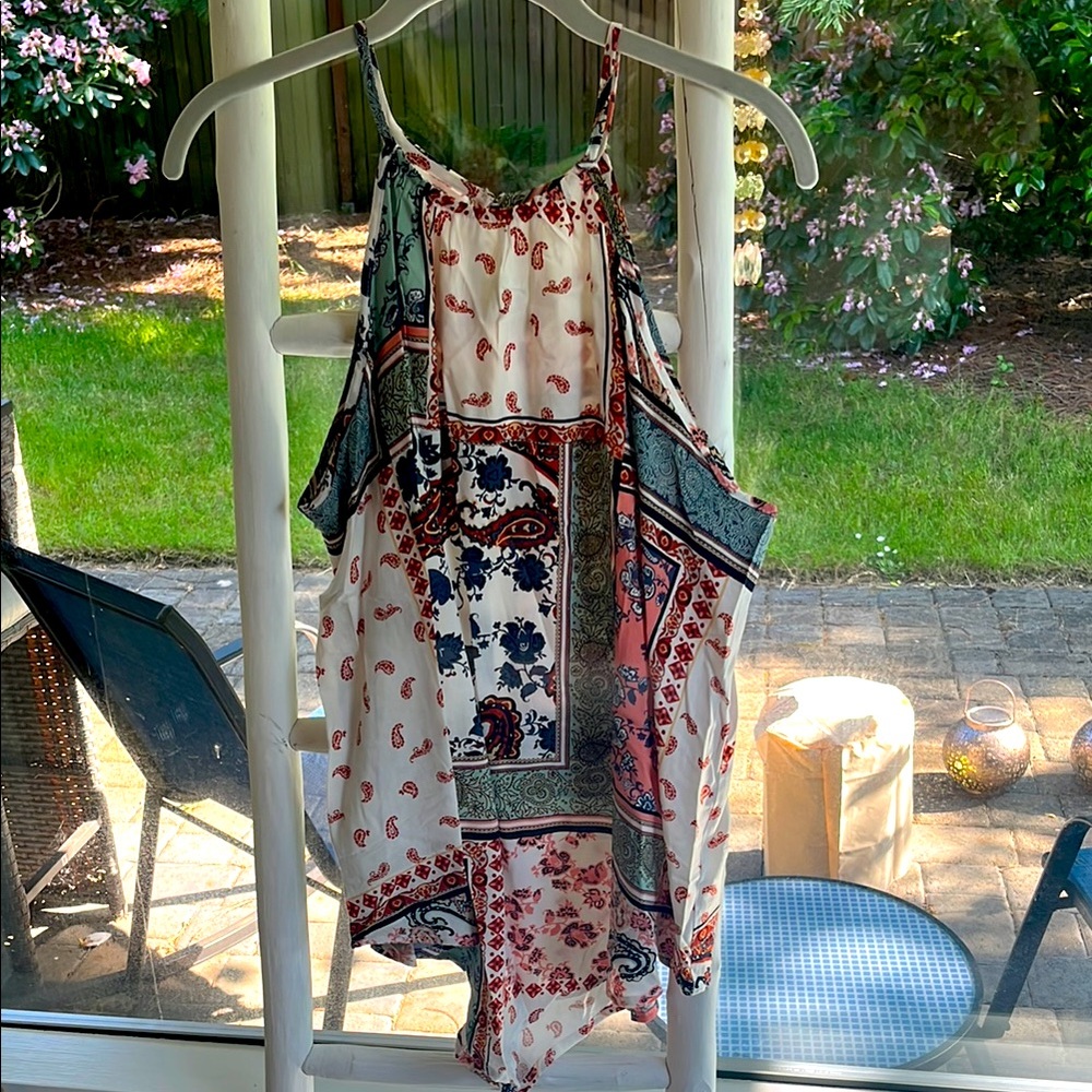 Colorful Paisley Print Tank Top